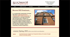 Desktop Screenshot of beaconhillseminars.org